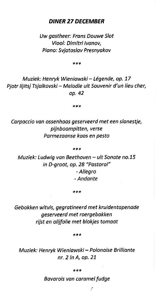 MENU UTRECHT